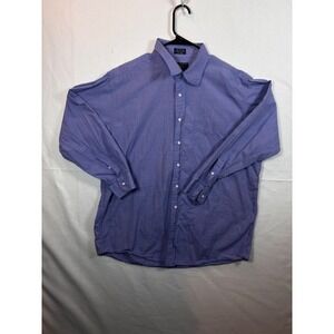 Jos A Bank Mens Button-Down Long-Sleeve Shirt XL 100% Cotton Made In India